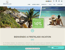 Tablet Screenshot of firstklassvacation.com
